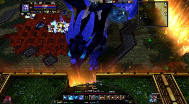 The blue dragon awaits