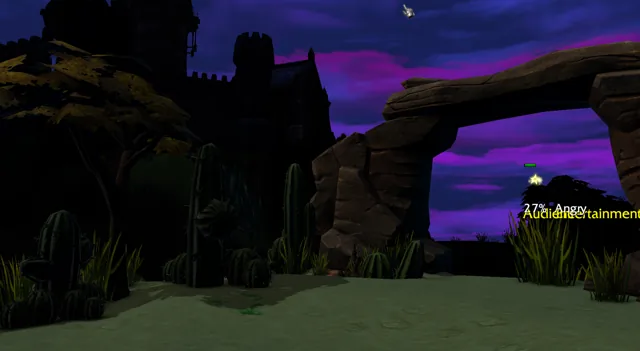 Under a violet sky